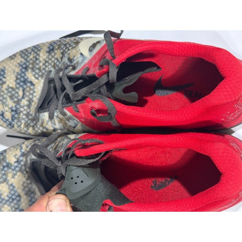 Nike Metcon Training Shoes Men’s Size 13 Camo Olive Red BV1636-301 Athletic Snea - Picture 6 of 7